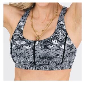 Zyia Active Cobra Metallic adjustable sports bra women’s size M
